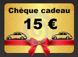 Chèque cadeau de 15 euros