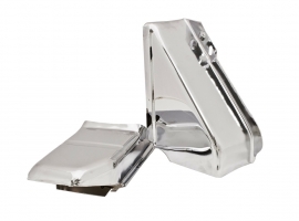 Tôle d'évacuation d'air du radiateur Chromé (2 pièces)