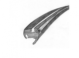 Joint de lunette arrière pour cox cabriolet 64/74