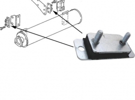 Silentbloc d'échappement T3 diesel et turbo 81/92