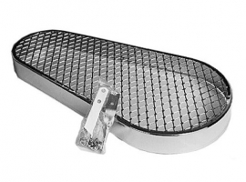 Grille protège courroie chrome