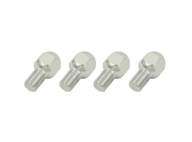Boulons chromés M14X1.5mm jante tôle (les 4)