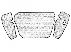 Moquette grise de coffre avant pour 1302