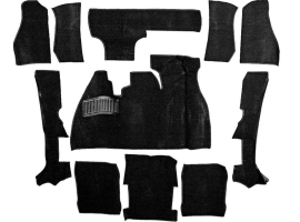 Kit moquette noire pour Cabriolet 1303 73/79