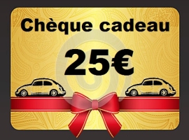 Chèque cadeau de 25 euros