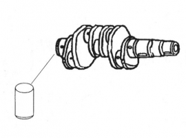 Pion de volant moteur