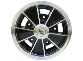 Jante BRM 5 trous noire brillant/polie 4.5X15 ET14 JBW