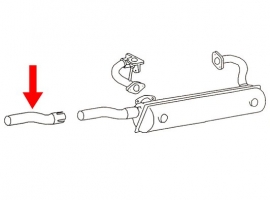 Embout d'échappement droit pour VW 181