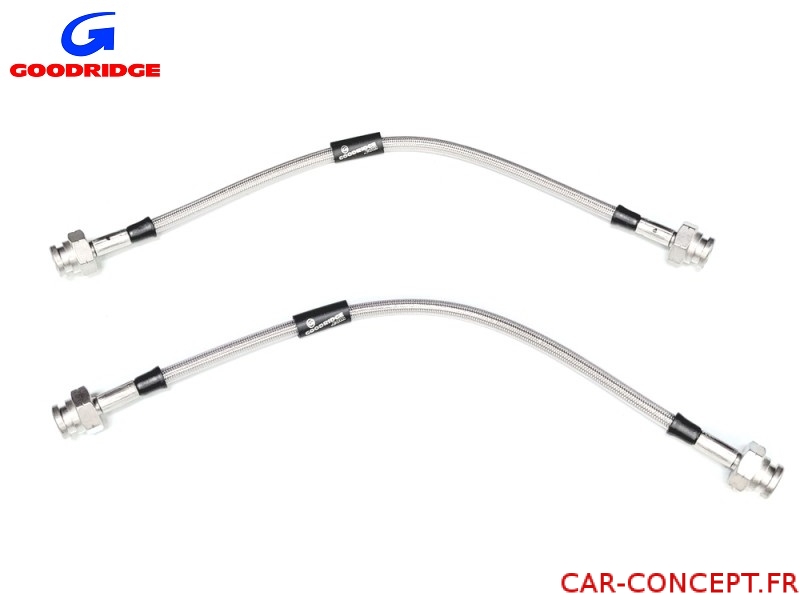 Flexibles De Frein Avant Frankberg - Compatibles Nissan X-Trail T30 (2001-2013) - 494/485mm - Jeu De 2 Pièces