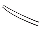 Coulisseaux feutre de vitre cabriolet 65/80 (la paire)