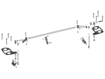 Tringlerie Allemande CROSSBAR 2 WEBER IDF TYPE 1