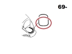 Joint de compartiment moteur 69-> éco