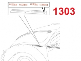 Kit de 4 agrafes baguette spéciale moulure 1303