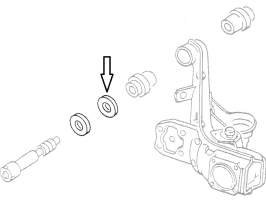 Rondelle de boulon de bras oscillant