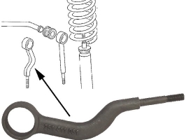 Biellette coudée de barre stabilisatrice pour T3