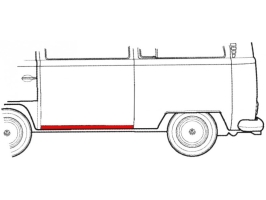 Bas de caisse gauche hauteur 45mm Combi 68/79