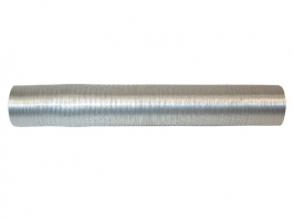 Tuyau aluminium entre boite de chauffage et chassis 65mm (100cm)